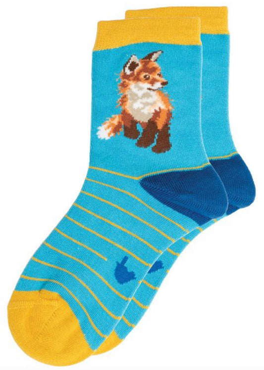 Calze Bambini in bamboo Wrendale Designs: Born to be Wild Fox