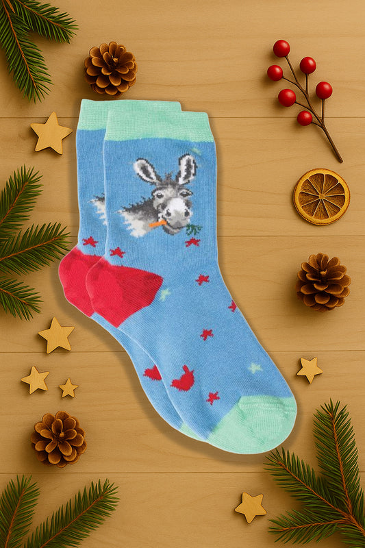 Calze Bambini in bamboo Wrendale Designs: Gentle Jack Donkey