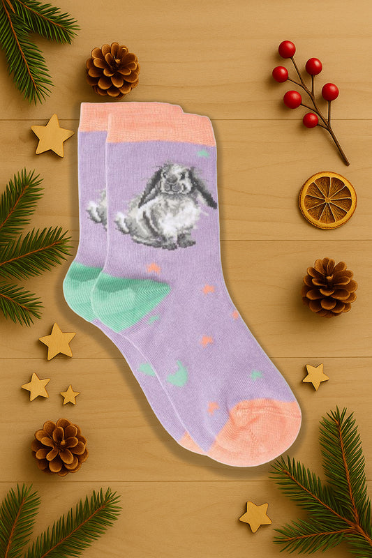 Calze Bambini in bamboo Wrendale Designs: Rosie Rabbit