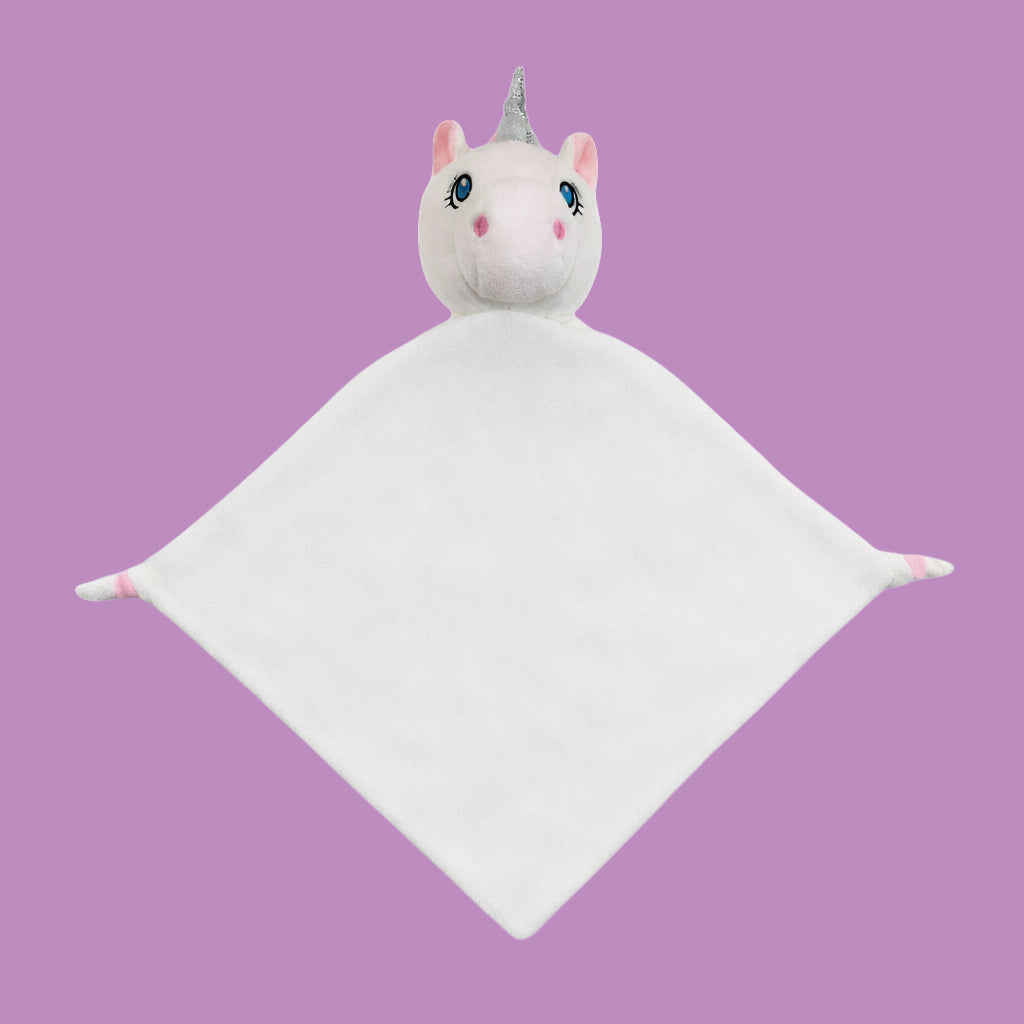 Doudou con testolina di unicorno