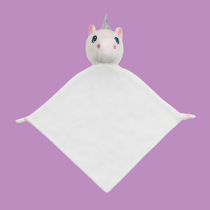 Doudou con testolina di unicorno