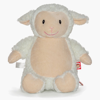 Loverby, l'agnello, peluche Cubbies personalizzabile con ricamo