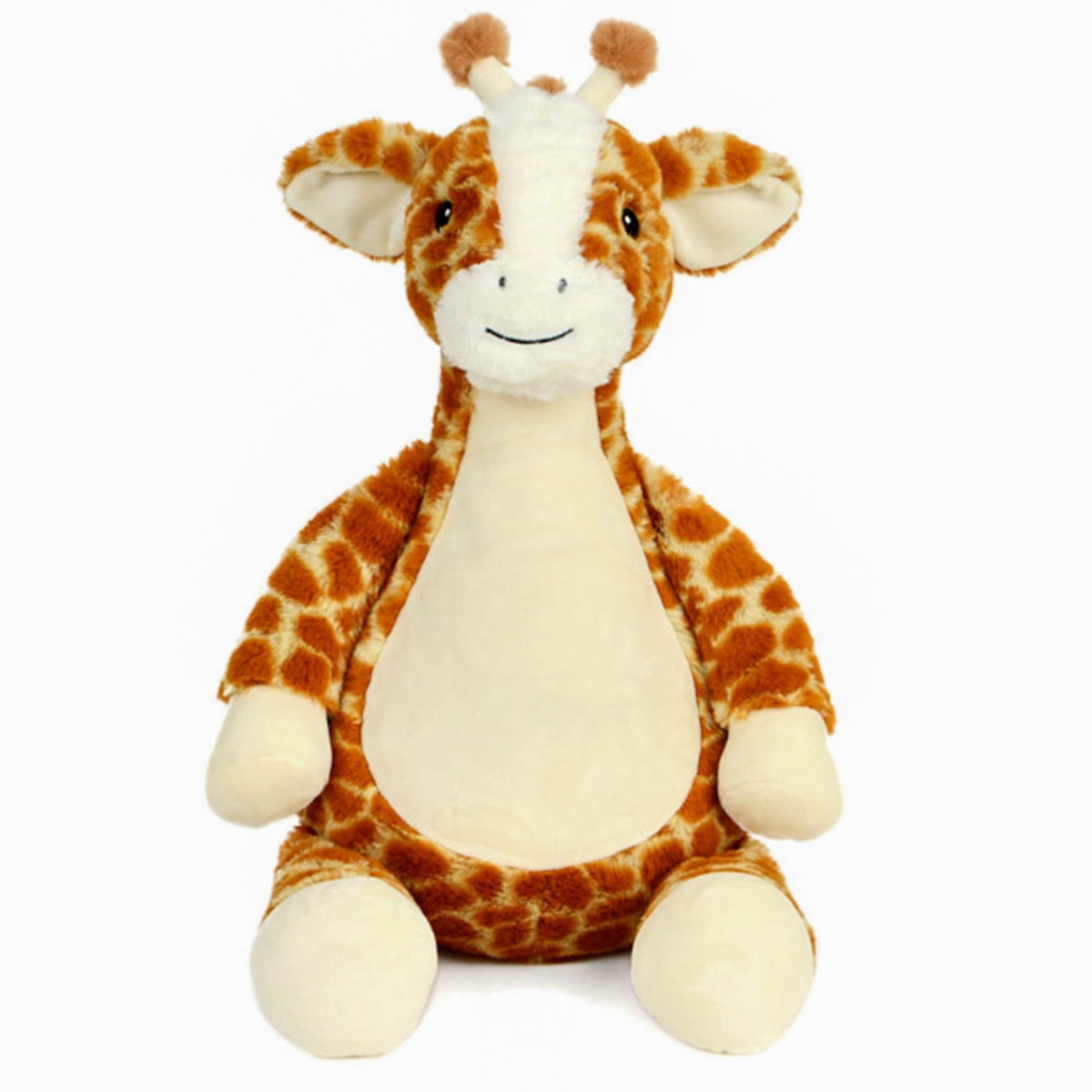 Juniper la giraffa, peluche Cubbies personalizzabile con ricamo, vista frontale