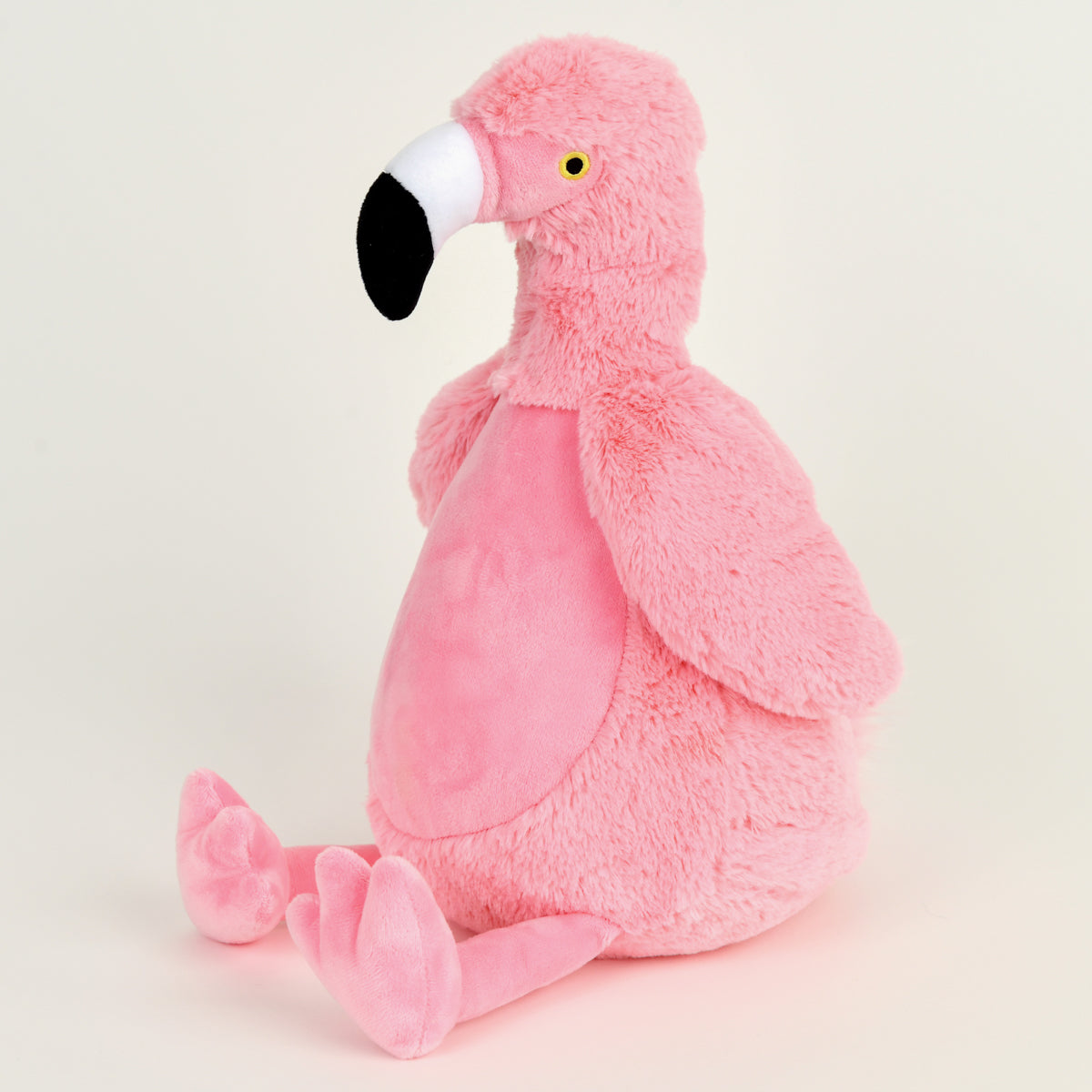 Strawberry, il fenicottero rosa, peluche Cubbies personalizzabile con ricamo, vista laterale
